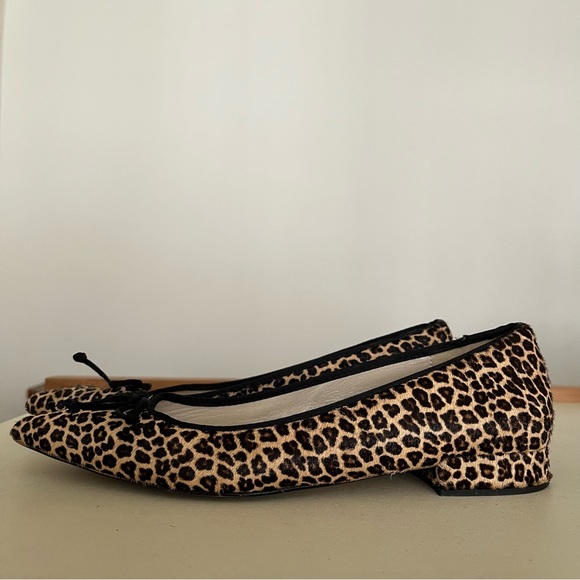 ZARA pony hair leopard print ballet flats 38 - Picture 4 of 4